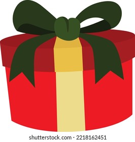 Christmas Gift Box Illustration Vector Clipart