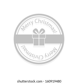 Christmas gift box postal stamp