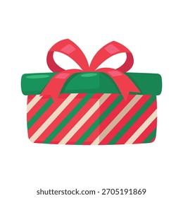 Weihnachtsgeschenkbox mit Red Bow Illustration