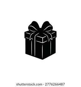 Christmas Gift Box With Ribbon Bow