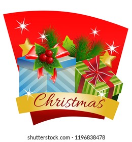 christmas with gift box theme
