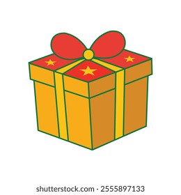 Christmas gift box vector art. Gifts and presents for holiday, birthday and anniversary celebration.