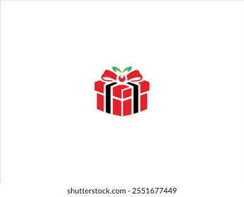 Christmas gift box vector design