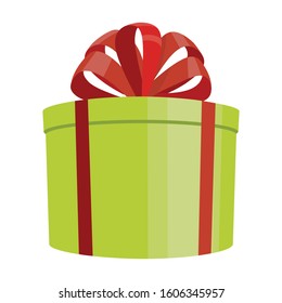 Christmas of gift box vector icon.Cartoon vector icon isolated on white background christmas of gift box.