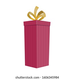 Christmas of gift box vector icon.Cartoon vector icon isolated on white background christmas of gift box.