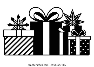 Christmas Gift Box Vector Illustration - Festive Holiday Design