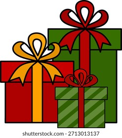 Christmas Gift Box Vector Illustration