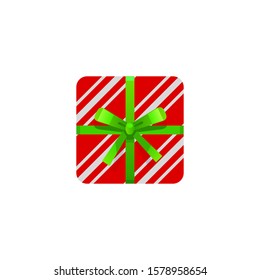 christmas gift box vector isolated on a white background