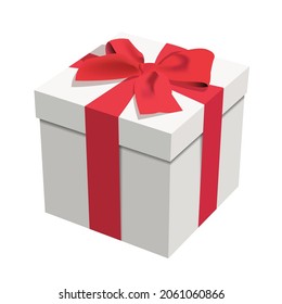 Vector de caja de regalo de Navidad aislado