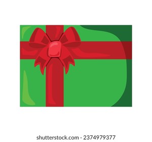 christmas gift box vector isolated