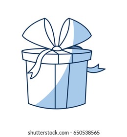 christmas gift box wrapped ribbon bow