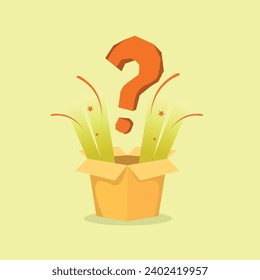 Christmas gift. Gift boxes. Present boxes. Surprise in the box. Vector.