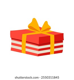 Christmas gift. Gift boxes. Present boxes. Surprise in the box. Vector.