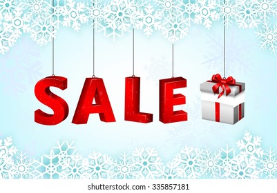 Christmas Gift Boxes of sale. vector