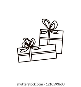 Christmas gift boxes vector design