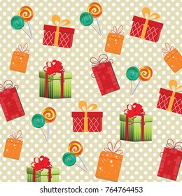 Christmas gift and candy papers