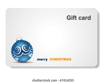 Christmas gift card.