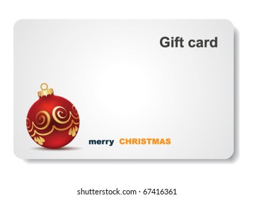 Christmas gift card.