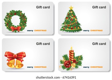 Weihnachtsgeschenkkarte.