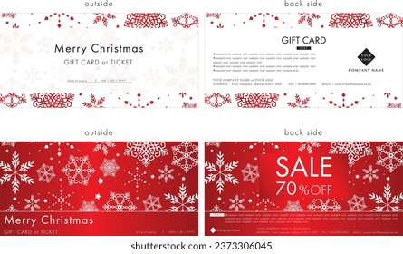 Christmas gift card design template 57.
gift card design template.
It is a template that can be freely customized as a gift card.