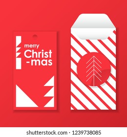 CHRISTMAS GIFT CARD, ENVELOPE AND TAG DESIGN