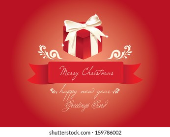Christmas gift card & label