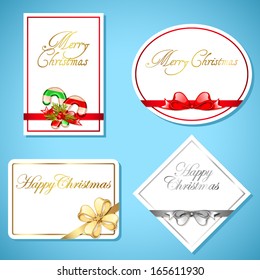 Christmas gift card set