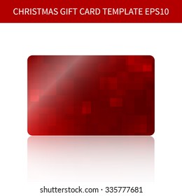 Christmas gift card template background. Vector design EPS10