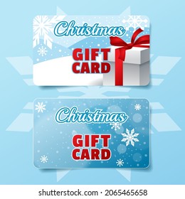 Christmas gift card. Vector illustration 