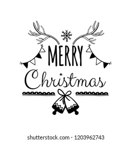 Christmas gift Cards Posters.Typography decoration holiday. Template for Greeting Scrapbooking, Congratulations, Invitations, Stickers, Planners.Vector illustration