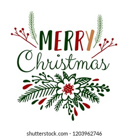 Christmas gift Cards Posters.Typography decoration holiday. Template for Greeting Scrapbooking, Congratulations, Invitations, Stickers, Planners.Vector illustration
