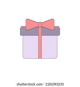 Christmas gift colored icon. Element of Christmas holiday colored icon. Premium quality graphic design icon. Signs and symbols collection icon for websites, web design
