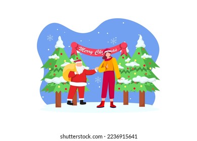 Christmas Gift Festivity Flat Design