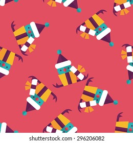 Christmas gift flat icon,eps10 seamless pattern background