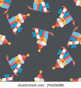 Christmas gift flat icon,eps10 seamless pattern background