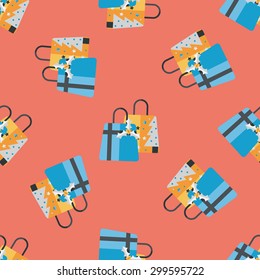 Christmas gift flat icon,eps10 seamless pattern background