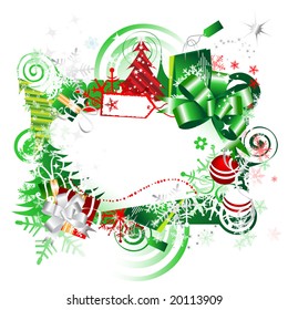 Christmas gift, frame with place for your text