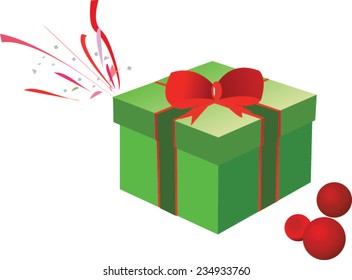 christmas gift with globe