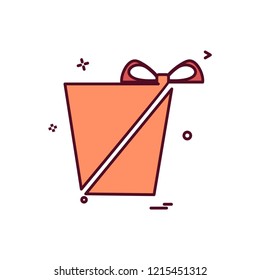 Christmas gift icon design vector