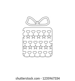 Christmas gift icon illustration vector symbol. xmas icon vector