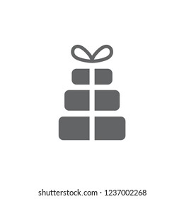 Christmas gift icon illustration vector symbol. xmas icon vector