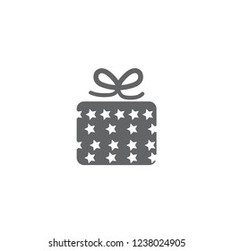 Christmas gift icon illustration vector symbol. xmas icon vector