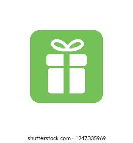 Christmas gift icon illustration vector symbol. Xmas icon vector