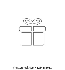 Christmas gift icon illustration vector symbol. xmas icon vector