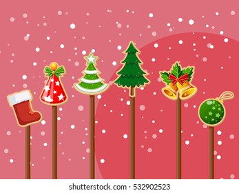 Christmas gift icon vector 4