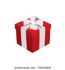 Christmas gift icon, vector illustration design. Christmas collection.