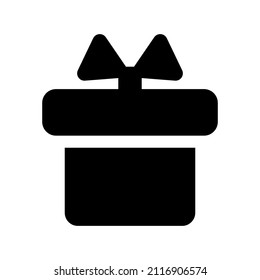 Icono de regalo de Navidad.paquete (ilustración vectorial)