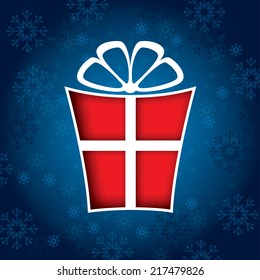 Christmas Gift Illustration.