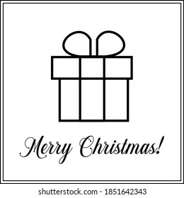 Christmas gift line icon,Modern outline style icons. Stroke vector illustration on a white background.