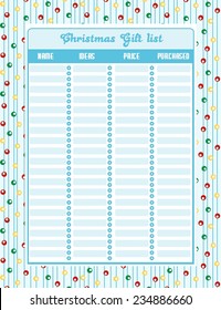 Christmas Gift List